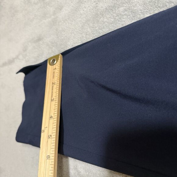 Athleta Brooklyn 6P Petite Ankle Pants Pull On Navy Blue Active Ribbed - Picture 5 of 10